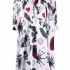 Alexander McQueen abstract-print shift-shirt dress