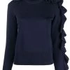 Alexander McQueen asymmetric ruffled jumper