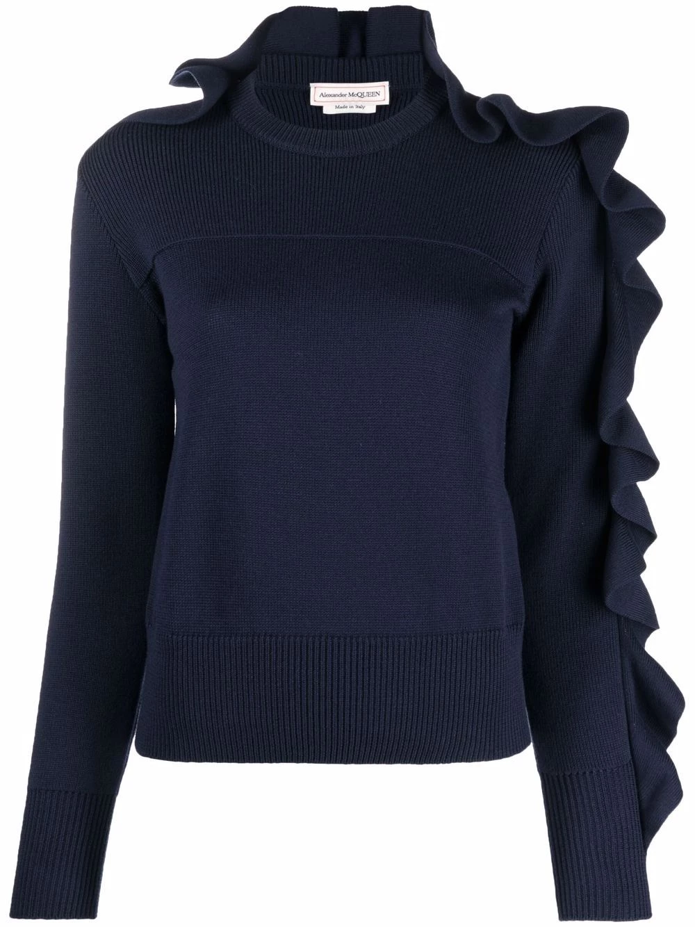 Cheap 🛒 Alexander McQueen Asymmetric ruffled jumper 💯 1 Alexander McQueen asymmetric ruffled jumper