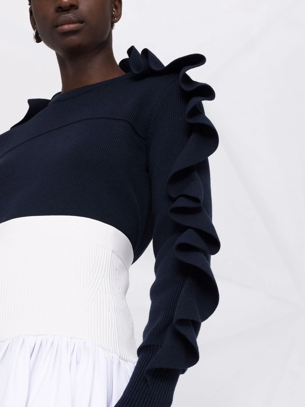 Cheap 🛒 Alexander McQueen Asymmetric ruffled jumper 💯 3 Alexander McQueen asymmetric ruffled jumper