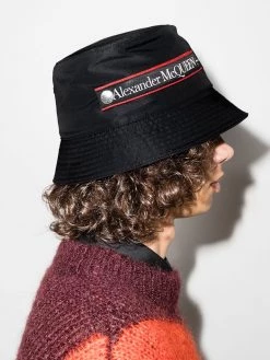 Alexander McQueen Graffiti logo bucket hat