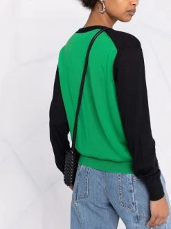 Alexander McQueen contrast-panel cashmere cardigan