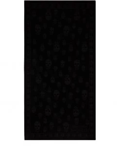 Alexander McQueen tonal-logo cotton beach towel
