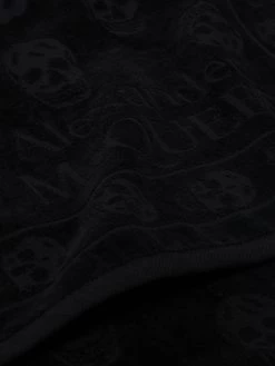 Alexander McQueen tonal-logo cotton beach towel