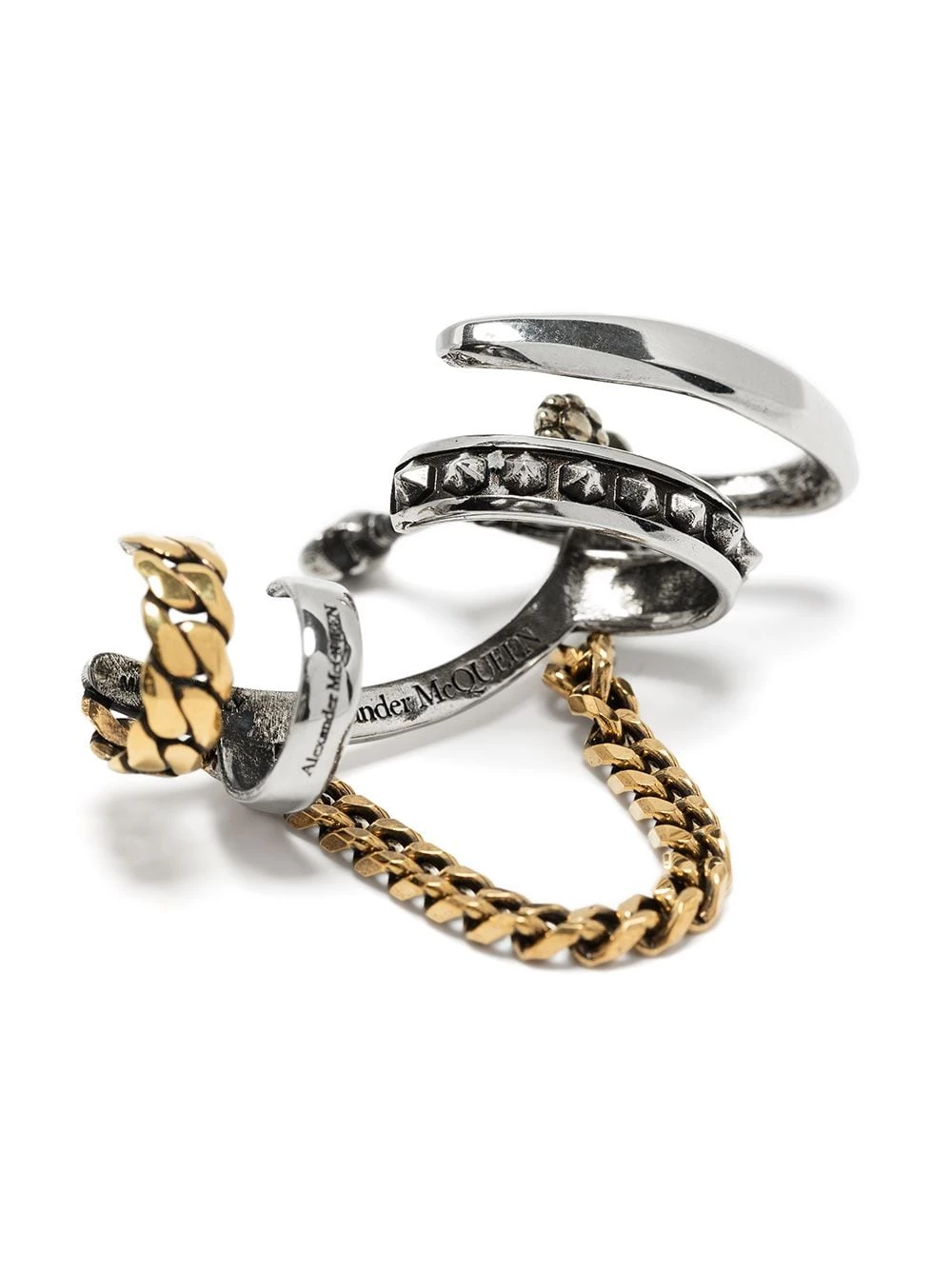 Best reviews of ๐ฏ Alexander McQueen Punk multi chain ear cuff ๐ 3 Alexander McQueen Punk multi-chain ear cuff