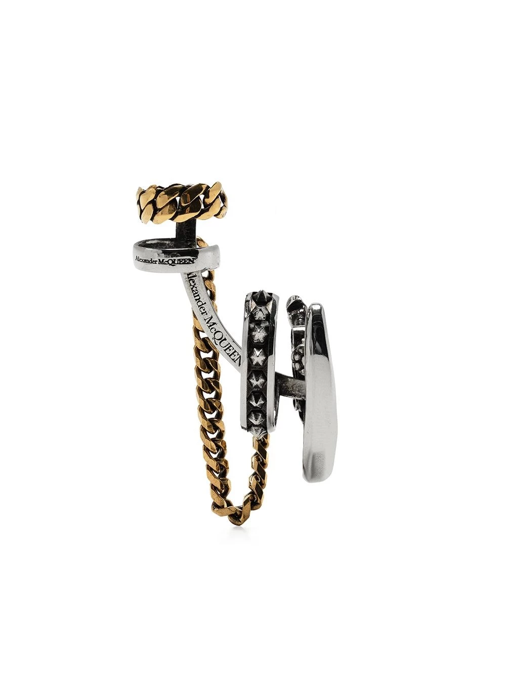 Best reviews of ๐ฏ Alexander McQueen Punk multi chain ear cuff ๐ 1 Alexander McQueen Punk multi-chain ear cuff