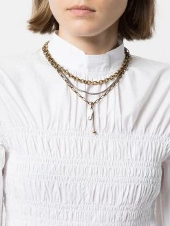 Alexander McQueen triple chain pendant necklace