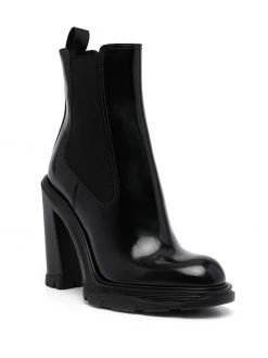 Alexander McQueen Tread Heeled Chelsea Boots