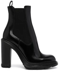 Alexander McQueen Tread Heeled Chelsea Boots