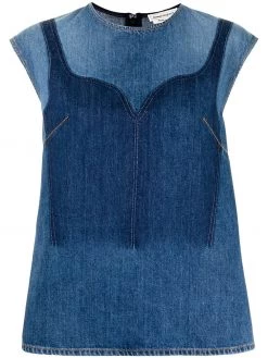 Alexander McQueen short-sleeve denim top