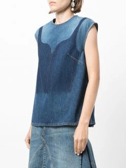 Alexander McQueen short-sleeve denim top