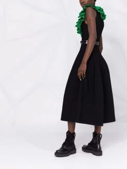 Alexander McQueen sculptural ruffled knit dress