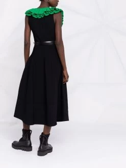 Alexander McQueen sculptural ruffled knit dress