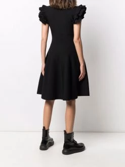 Alexander McQueen ruffled sleeve mini dress