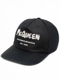 Alexander McQueen logo-print cap
