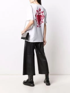 Alexander McQueen Heart Papercut print T-shirt