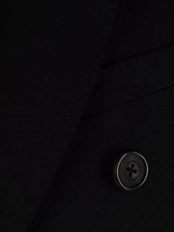 Alexander McQueen logo-print double-breasted coat