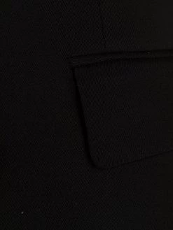 Alexander McQueen logo-print double-breasted coat