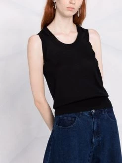 Alexander McQueen scoop-neck cashmere tank top