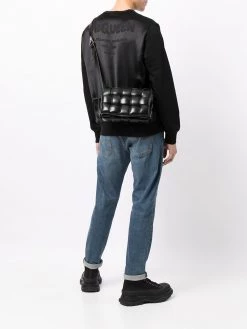 Alexander McQueen logo-print panelled sweatshirt