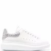 Alexander McQueen Oversized glitter-counter sneakers