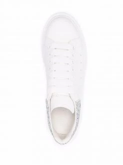 Alexander McQueen Oversized glitter-counter sneakers