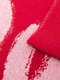 Alexander McQueen intarsia logo wool scarf