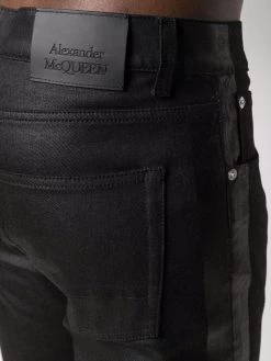 Alexander McQueen stripe-detail skinny jeans