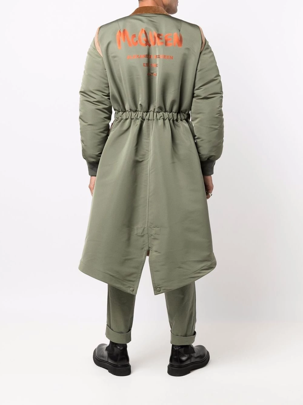 New ๐ฏ Alexander McQueen McQueen Graffiti hybrid ๐งฅ coat ๐ 2 Alexander McQueen McQueen Graffiti hybrid coat