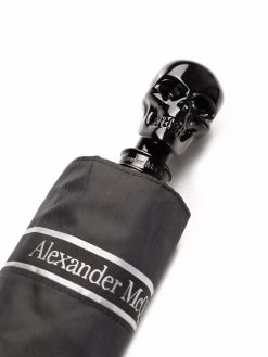 Alexander McQueen logo trim umbrella