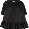 Alexander McQueen ruffle-trim flared blouse