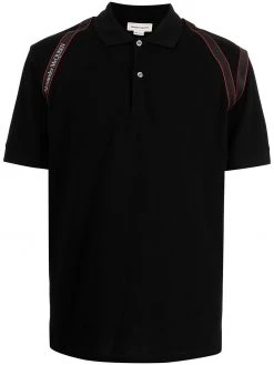 Alexander McQueen logo-trim polo shirt
