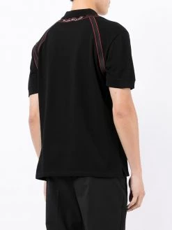 Alexander McQueen logo-trim polo shirt