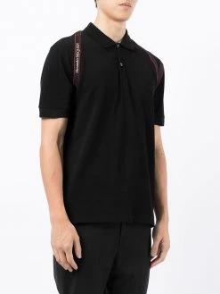 Alexander McQueen logo-trim polo shirt