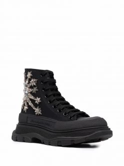 Alexander McQueen Tread Slick Montante embellished boots