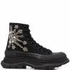Alexander McQueen Tread Slick Montante embellished boots