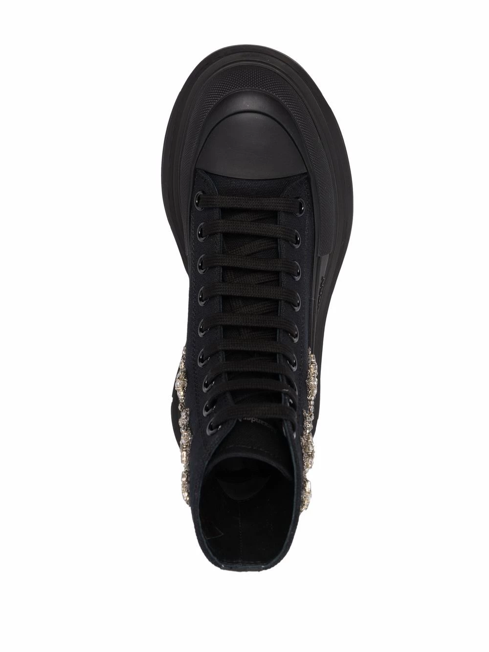 Best Pirce ๐ Alexander McQueen Tread Slick Montante embellished ๐ฅพ boots โจ 4 Alexander McQueen Tread Slick Montante embellished boots