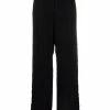 Alexander McQueen logo-embroidered high-waisted trousers