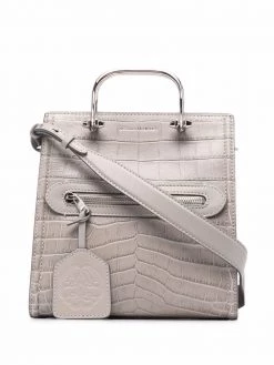 Alexander McQueen The Short Story crocodile-effect bag