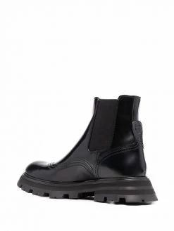 Alexander McQueen ridged-sole ankle boots