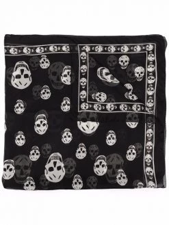 Alexander McQueen silk skull scarf