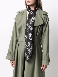 Alexander McQueen silk skull scarf