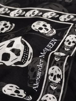 Alexander McQueen silk skull scarf