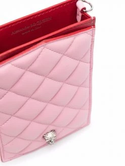 Alexander McQueen quilted phone holder