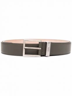 Alexander McQueen leather square-buckle belt