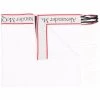 Alexander McQueen fringed logo-stripe scarf