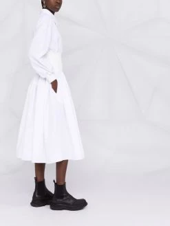 Alexander McQueen knitted insert shirt dress