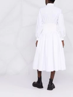 Alexander McQueen knitted insert shirt dress