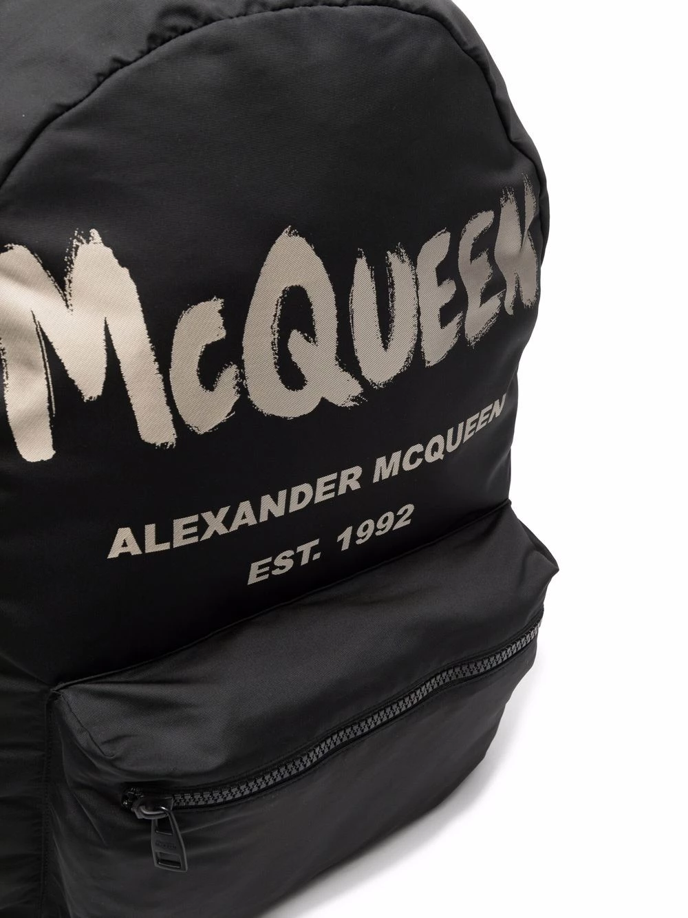 Deals 👍 Alexander McQueen Logo print 🎒 backpack 😍 4 Alexander McQueen logo-print backpack