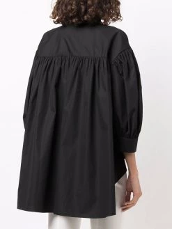 Alexander McQueen puff-sleeve cotton blouse